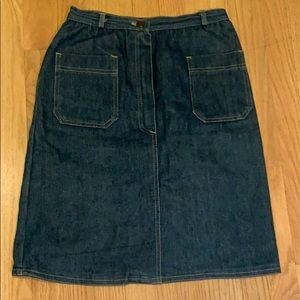Sasson Vintage Dark Denim Skirt